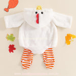 Body Bebê Fantasia Pintinho com Calça Branco - Boutique Baby Kids 