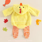 Body Bebê Fantasia Pintinho com Calça Amarelo - Boutique Baby Kids 