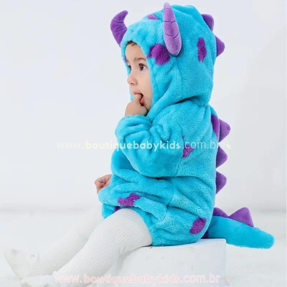 Body Bebê Fantasia Sulley Monstros S.A - Boutique Baby Kids 