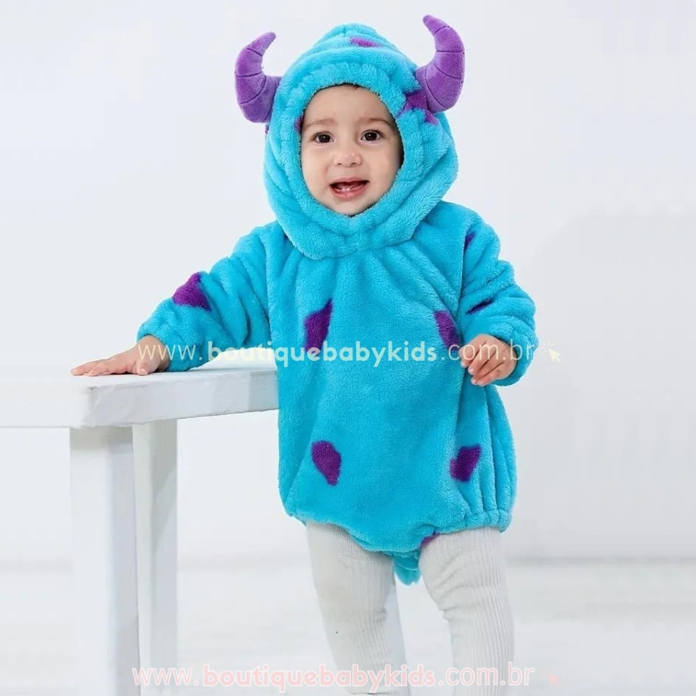 Body Bebê Fantasia Sulley Monstros S.A - Boutique Baby Kids 