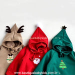 Body Bebê Temático de Natal com Gorro - Boutique Baby Kids