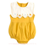 Body Bebê com Bordado de Frutinhas Amarelo - Boutique Baby Kids 