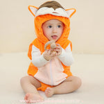 Body Bebê Fantasia Bichinho Raposa Laranja - Boutique Baby Kids
