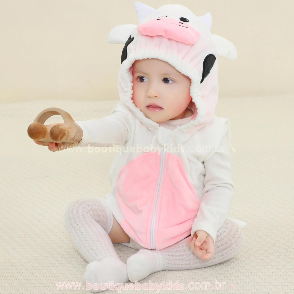 Body Bebê Fantasia Vaquinha - Boutique Baby Kids