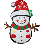 Boneco de Neve em Feltro Montessori de Natal - Boutique Baby Kids