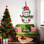Boneco de Neve em Feltro Montessori de Natal - Boutique Baby Kids