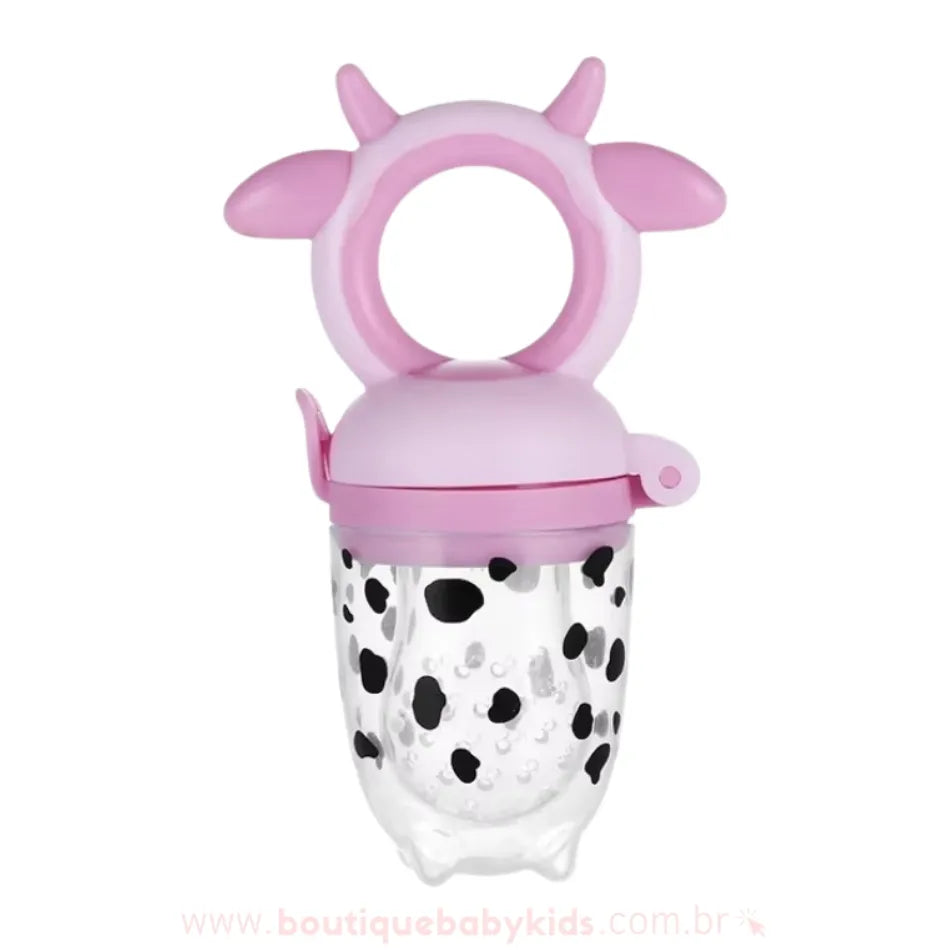 Chupeta Alimentadora para Bebês Silicone Vaquinha Rosa - Boutique Baby Kids 