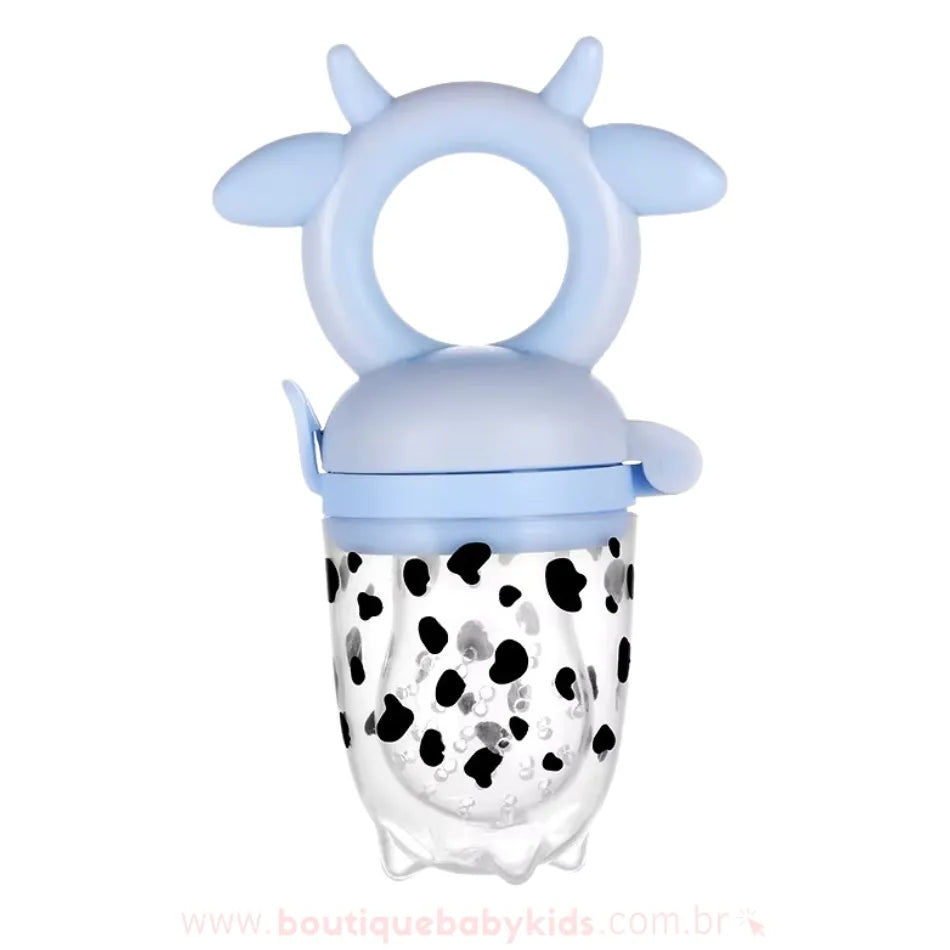 Chupeta Alimentadora para Bebês Silicone Vaquinha Azul - Boutique Baby Kids 