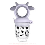 Chupeta Alimentadora para Bebês Silicone Vaquinha Cinza - Boutique Baby Kids 