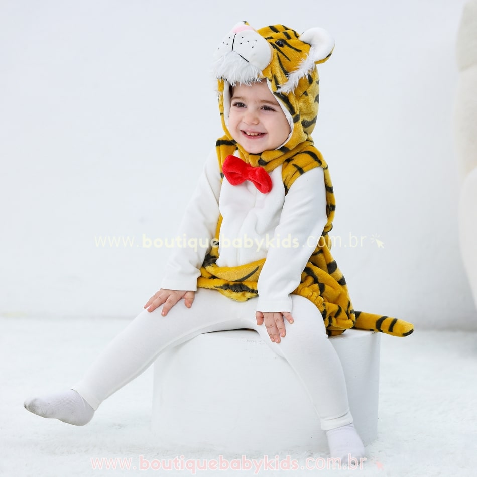 Colete Bebê Temático Bichinho Tigre - Boutique Baby Kids