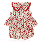 Conjunto Bebê Estampa Corações Charmosos com Gola - Boutique Baby Kids