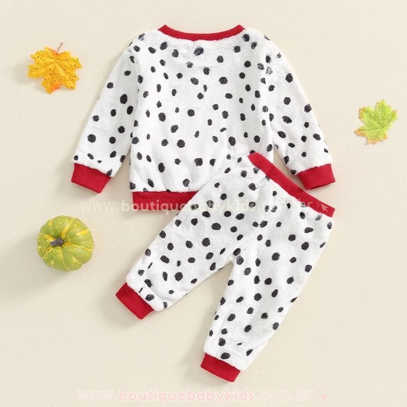 Conjunto Bebê Longo Peluciado 101 Dálmatas - Boutique Baby Kids