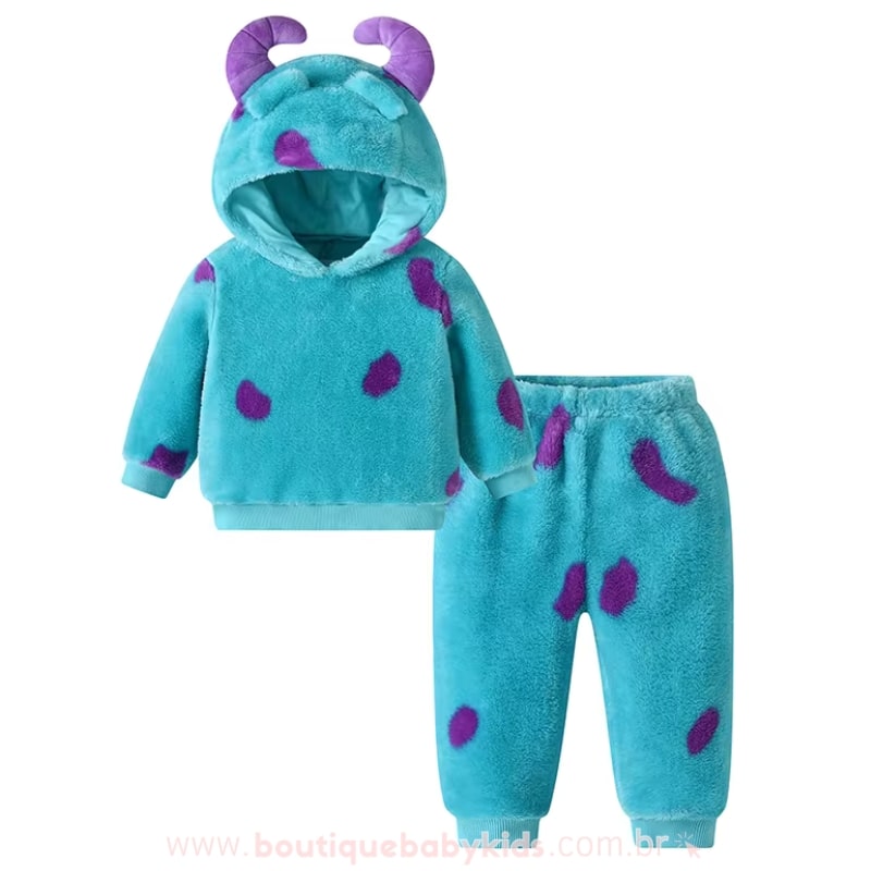 Conjunto Bebê Longo Sulley Monstros S.A