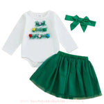 Conjunto Bebê Temático Árvore de Natal com Body Saia e Faixa - Boutique Baby Kids