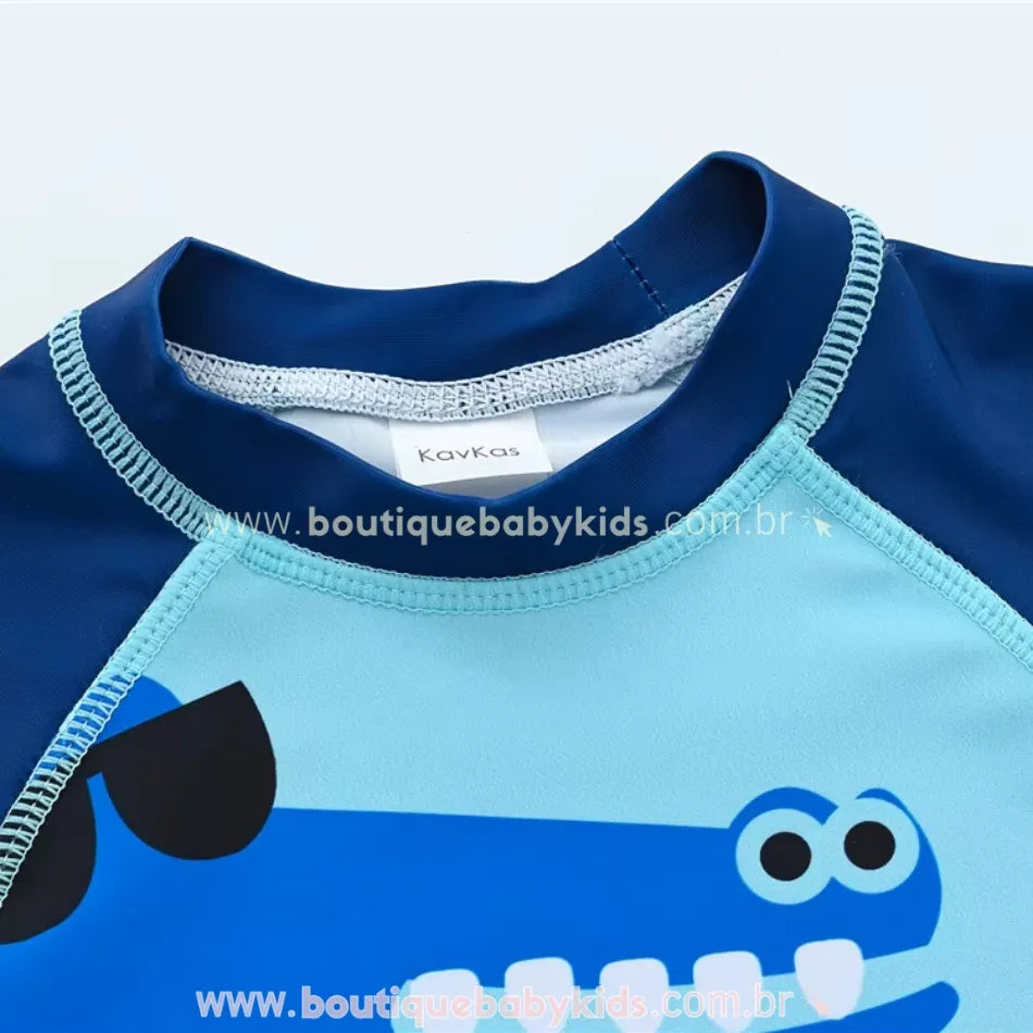 Conjunto de Praia Infantil Crocodilo Tropical