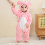 Macacão Bebê Fantasia Bichinho Porquinha Rosa - Boutique Baby Kids
