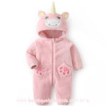 Macacão Bebê Fantasia Unicórnio Rosa - Boutique Baby Kids