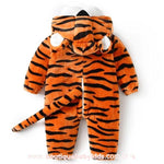 Macacão Bebê Fantasia Bichinho Tigre Laranja com Botinha - Boutique Baby Kids