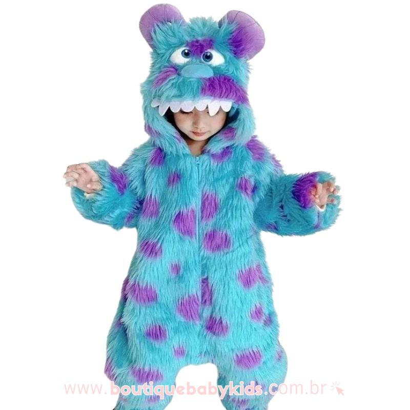 Macacão Infantil Fantasia Sullivan Monstros S.A - Boutique Baby Kids