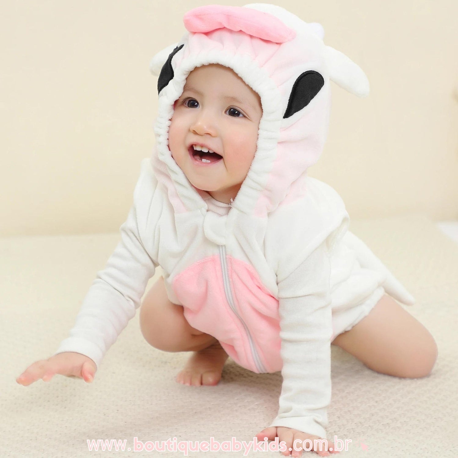 Body Bebê Fantasia Vaquinha - Boutique Baby Kids