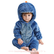 Macacão Bebê Fantasia Bichinho Dinossauro Azul - Boutique Baby Kids