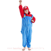 Macacão Pijama Infantil Fantasia Mario Bros - Boutique Baby Kids