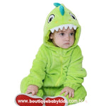 Macacão Bebê Fantasia Bichinho Dinossauro Verde - Boutique Baby Kids 