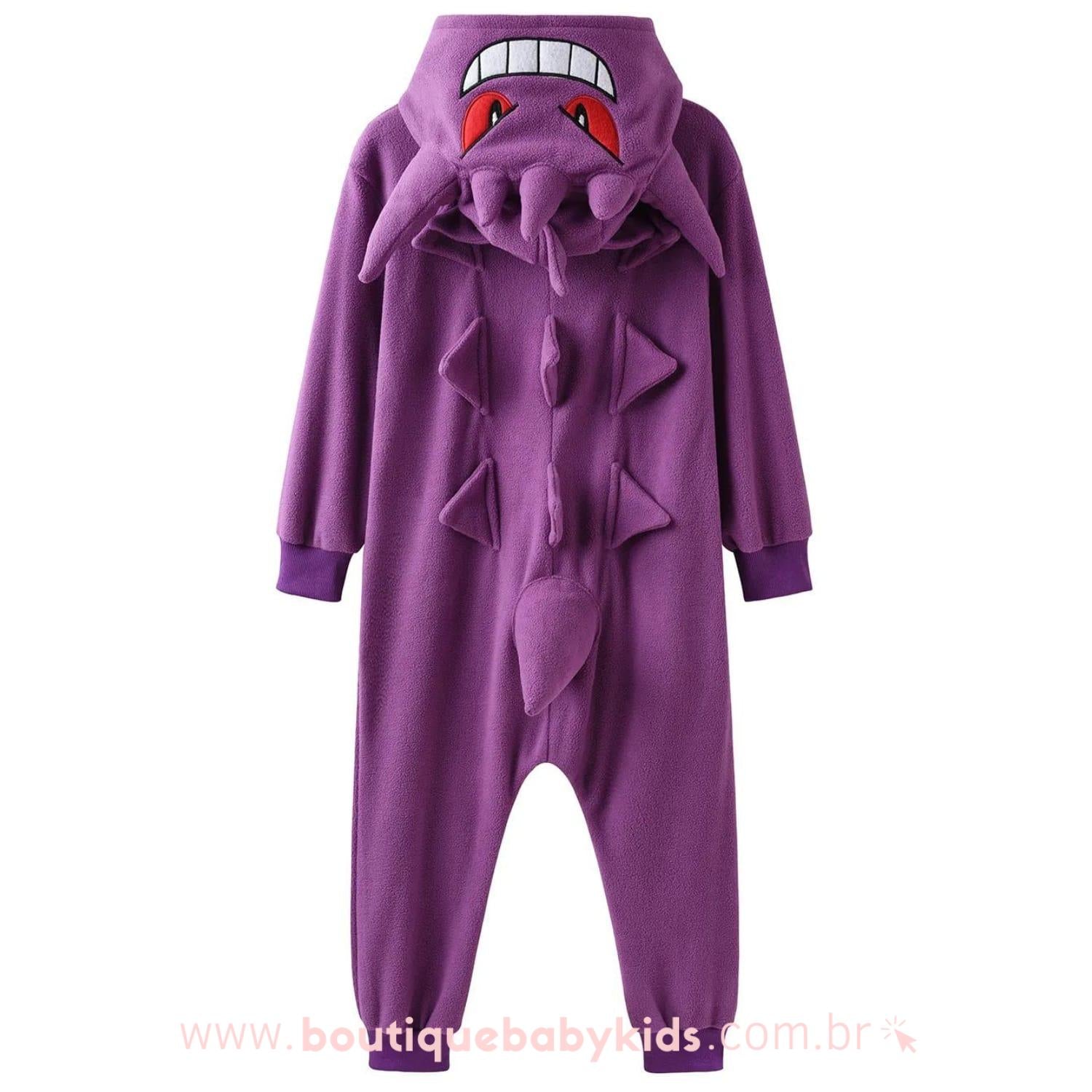 Macacão Infantil Fantasia Pokémon Gengar