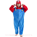Macacão Pijama Infantil Fantasia Mario Bros - Boutique Baby Kids