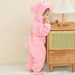 Macacão Bebê Fantasia Bichinho Porquinha Rosa - Boutique Baby Kids