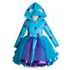 Vestido Infantil Fantasia Sullivan Sulley Monstros S.A Azul - Boutique Baby Kids