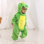 Macacão Bebê Fantasia Bichinho Dinossauro Verde - Boutique Baby Kids 