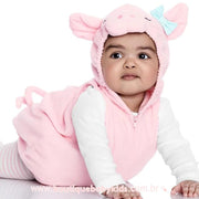 Body Bebê Fantasia Porquinha com Meia Rosa - Boutique Baby Kids