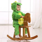 Macacão Bebê Fantasia Bichinho Dinossauro Verde - Boutique Baby Kids 