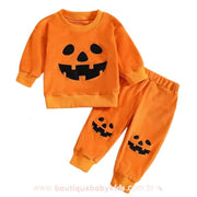 Conjunto Bebê Halloween Abóbora - Boutique Baby Kids