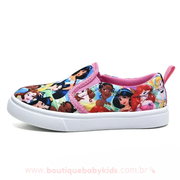 Tênis Infantil Slip On Princesas Disney Rosa - Boutique Baby Kids