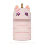 Estojo Escolar de Silicone Retrátil Gatocórnio Rosa - Boutique Baby Kids