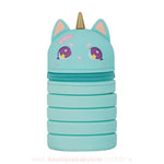 Estojo Escolar de Silicone Retrátil Gatocórnio Azul - Boutique Baby Kids