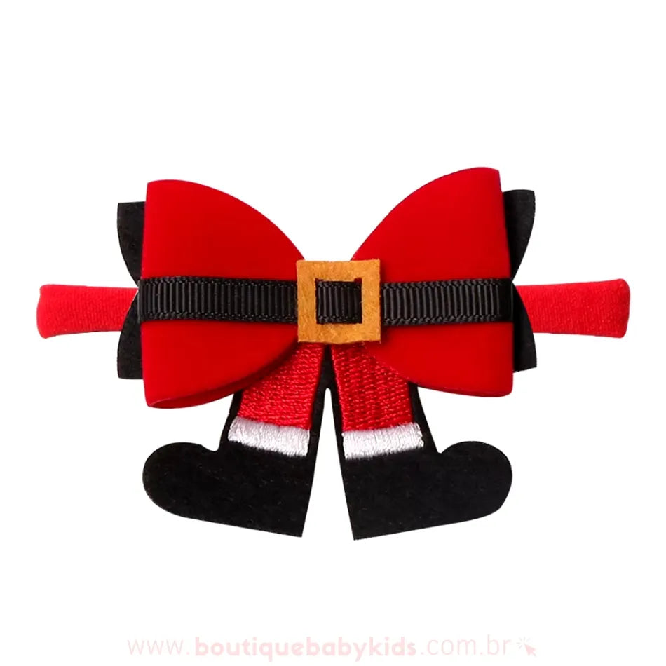 Faixa Temática Festiva Natal Encantado Papai Noel - Boutique Baby Kids