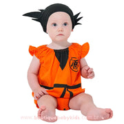 Body Bebê Fantasia Goku Dragon Ball Z com Touca - Boutique Baby Kids