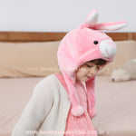 Gorro Infantil Temático Bichinho Coelhinha Rosa - Boutique Baby Kids