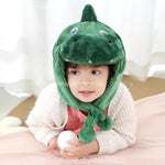 Gorro Infantil Temático Bichinho Dinossauro Verde - Boutique Baby Kids