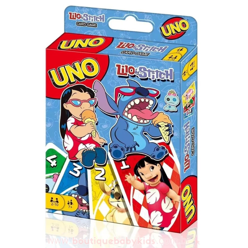 Jogo de Cartas Uno Temático Lilo & Stitch - Frete Grátis – Boutique ...