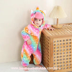 Macacão Bebê Fantasia Unicórnio Colorido - Boutique Baby Kids