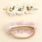 Kit 2 Faixas Florais Encanto de Rosas - Boutique Baby Kids