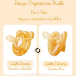 Kit Chupetas de Silicone que Imita o Seio Materno com Prendedores e Estojo - Boutique Baby Kids