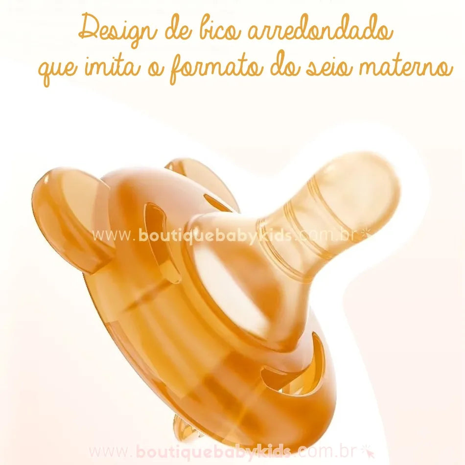 Kit Chupetas de Silicone com Prendedores e Estojo
