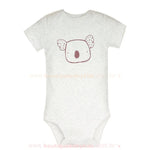 Body Bebê Bichinho Coala Cinza Manga Curta - Boutique Baby Kids 