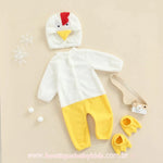 Macacão Bebê Fantasia Pintinho Galinha - Boutique Baby Kids