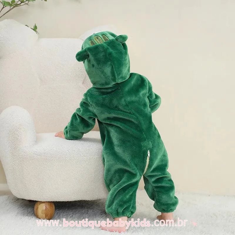Macacão Bebê Bichinho Fantasia Sapinho Verde - Boutique Baby Kids
